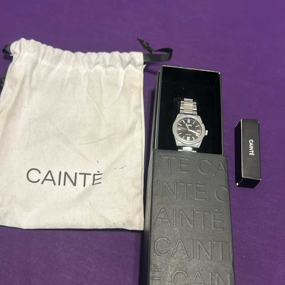 New Men’s Cainte Laurent Black Quartz watch. - Picture 6 of 9